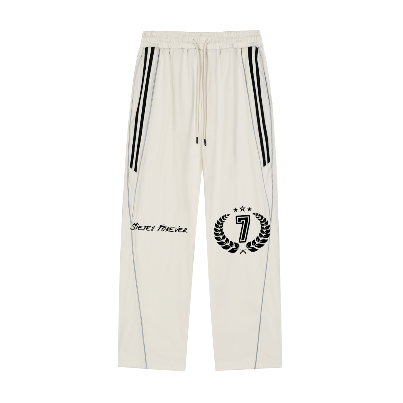 Reflection Striped Straight-Leg Sweatpants
